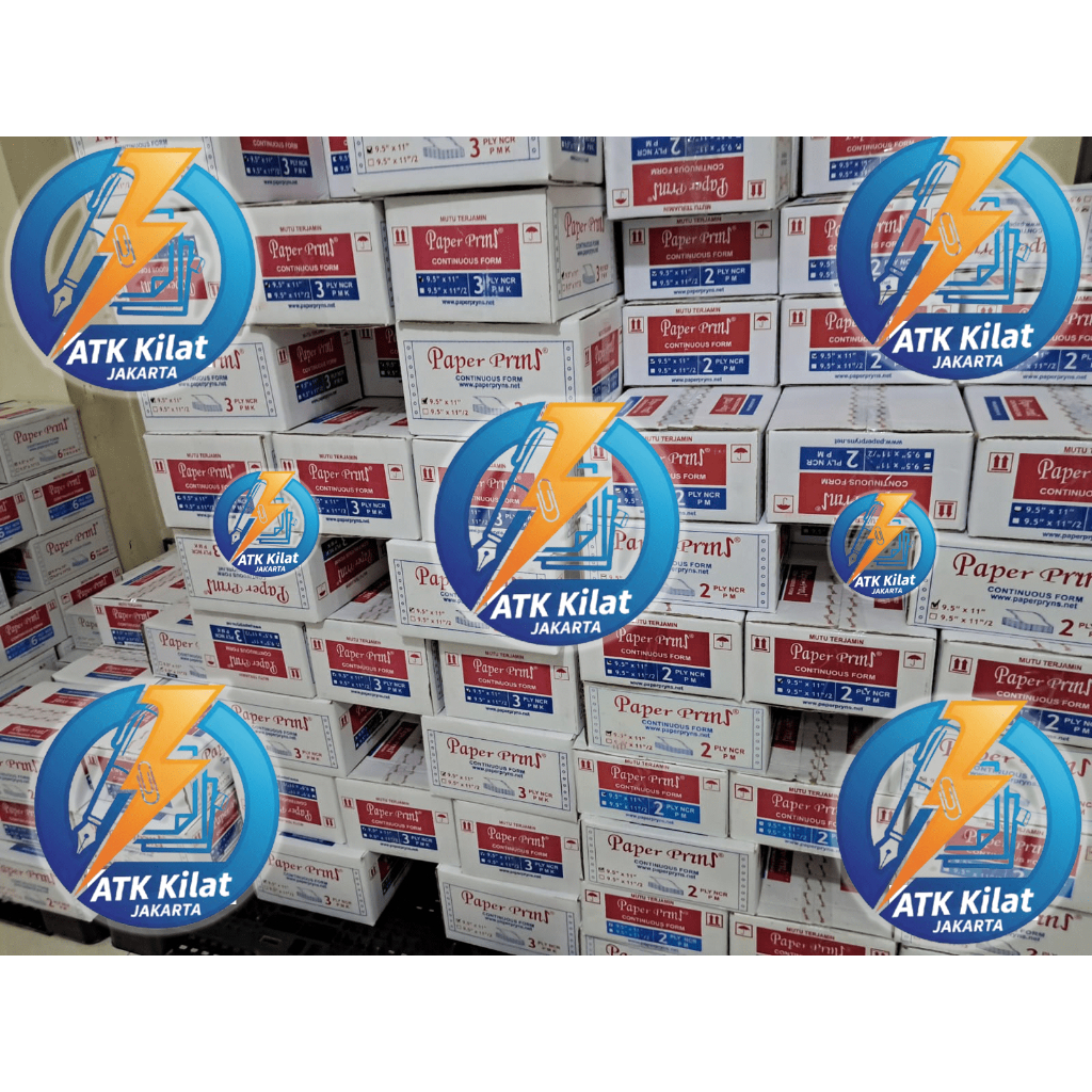 Jual KERTAS CONTINUOUS FORM 4 PLY PAPER PRINT 14 7/8 X 11 FULL FAKTUR ...