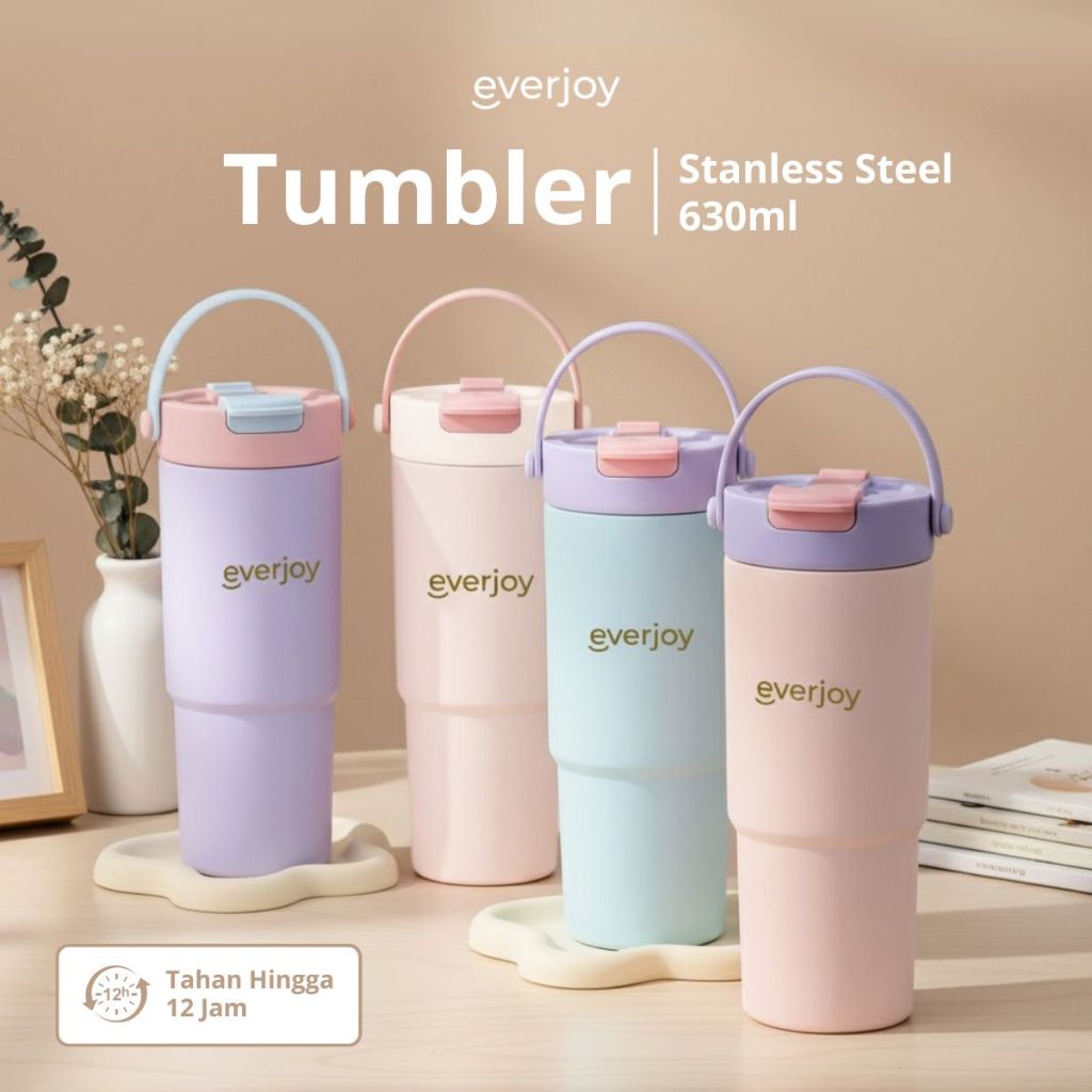 Jual ULTRALIT Everjoy Tumbler Viral Aesthetic Korea Stainless Steel ...