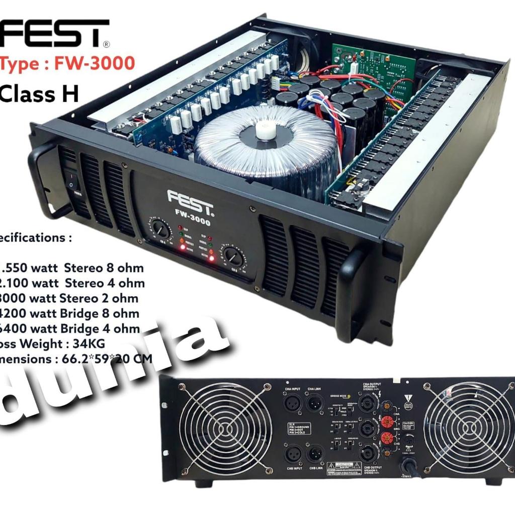 Jual Power Fest FW 3000 Original Amplifier FEST FW3000 | Shopee Indonesia