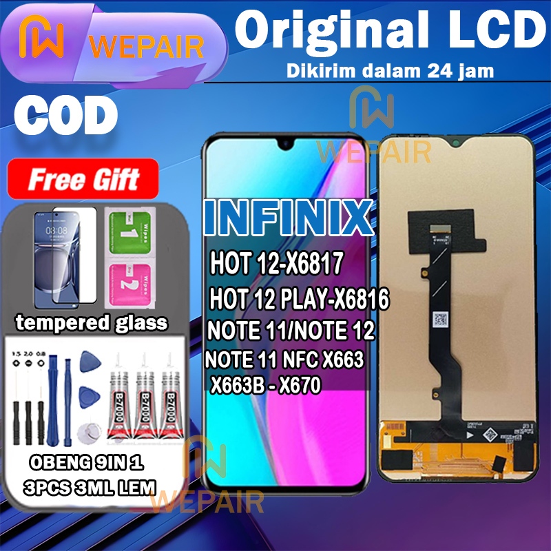 Jual WEPAIR LCD INFINIX HOT 12/HOT 12 PLAY/NOTE 11/NOTE 12/ NOTE 11 NFC ...