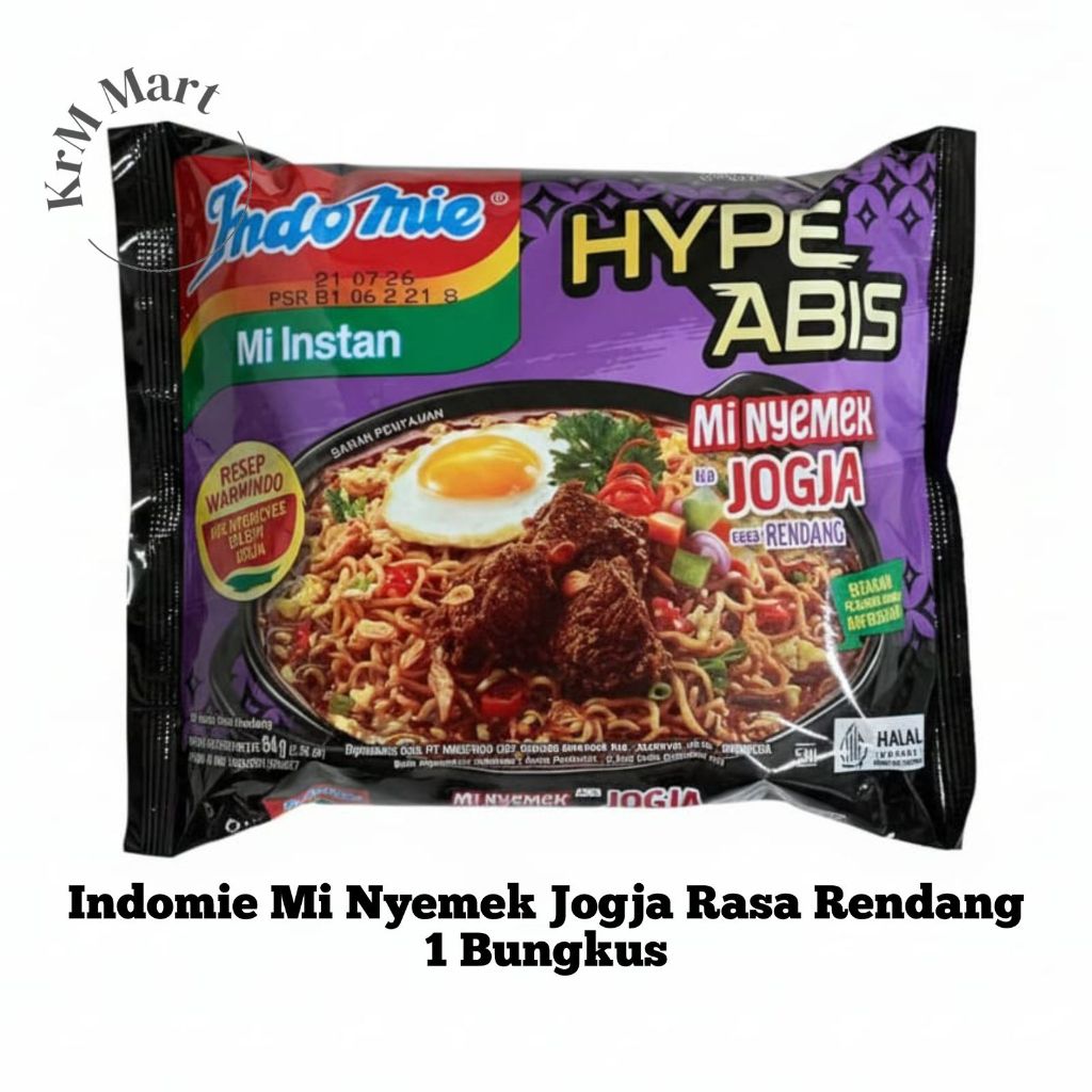 Jual Indomie Mi Nyemek Jogja Rasa Rendang 1 bungkus hype abis resep ...