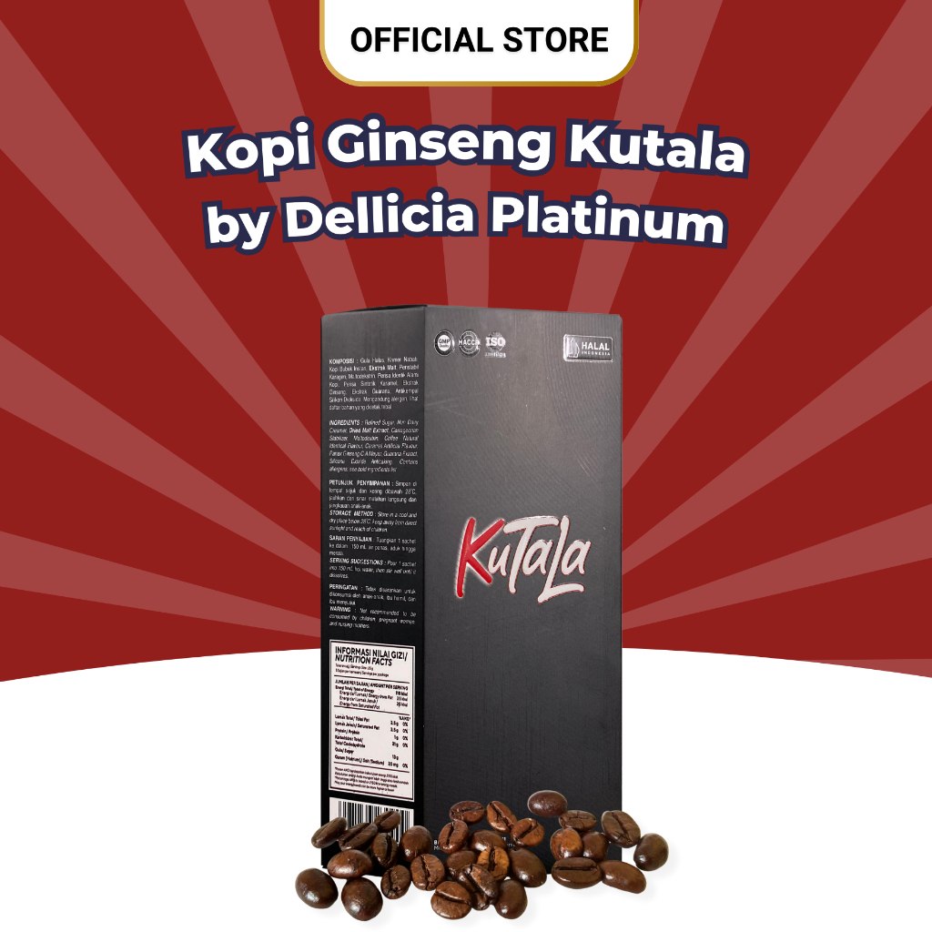Jual Kopi Kutala by Dellicia Platinum - Kopi Ginseng Penambah Energi ...