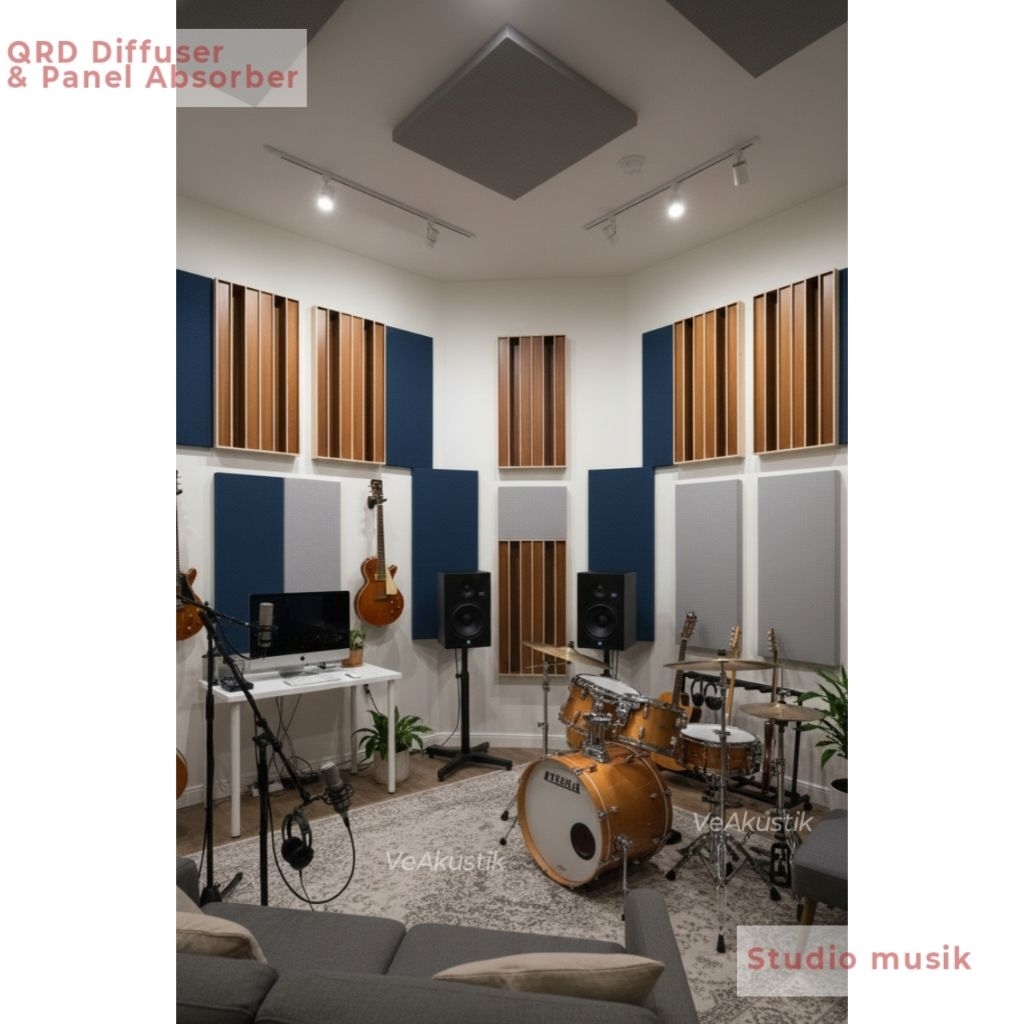 Jual QRD Diffuser Panel Akustik Studio | Shopee Indonesia