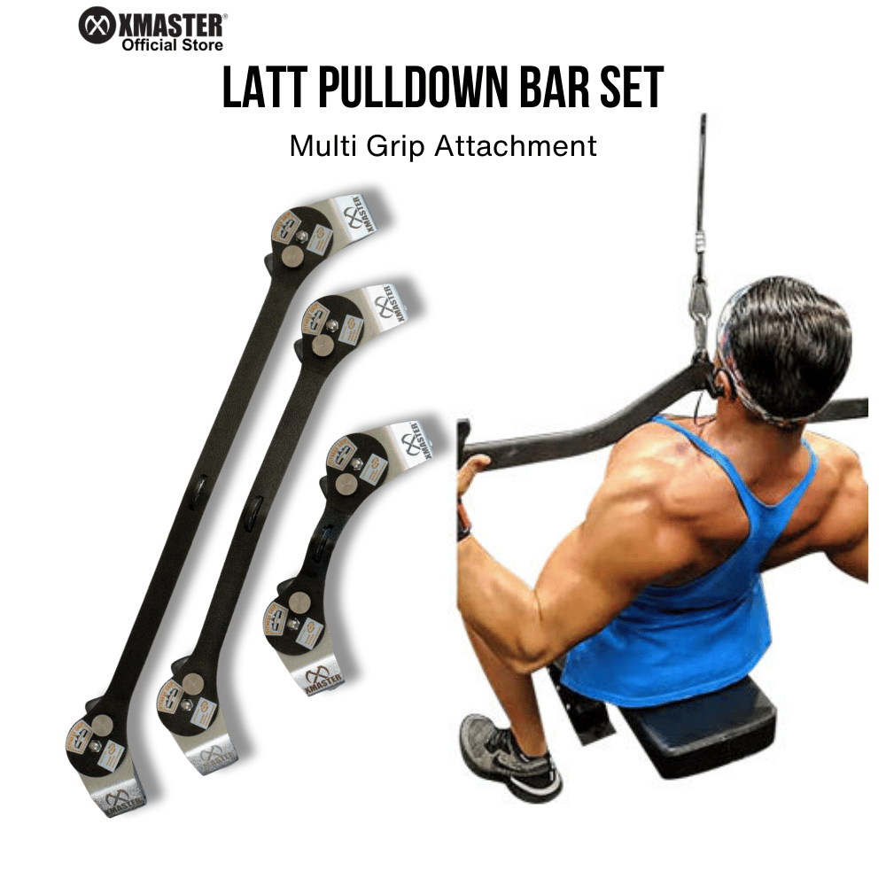 Jual XMASTER Handle Latt Pull Down Bar Attachment Multi Grip T-Bar Gym ...