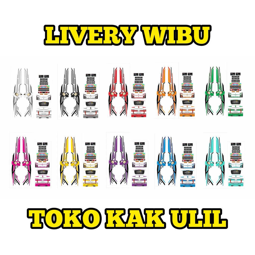 Jual LIVERY WIBU BUS MINIATUR RKC DI TOKO KAK ULIL | Shopee Indonesia