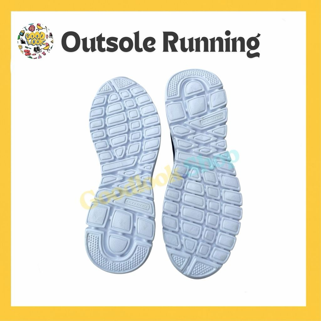 Jual Outsole Running Shoes LW White Blue (Anti Slip) | Pengganti Sol ...