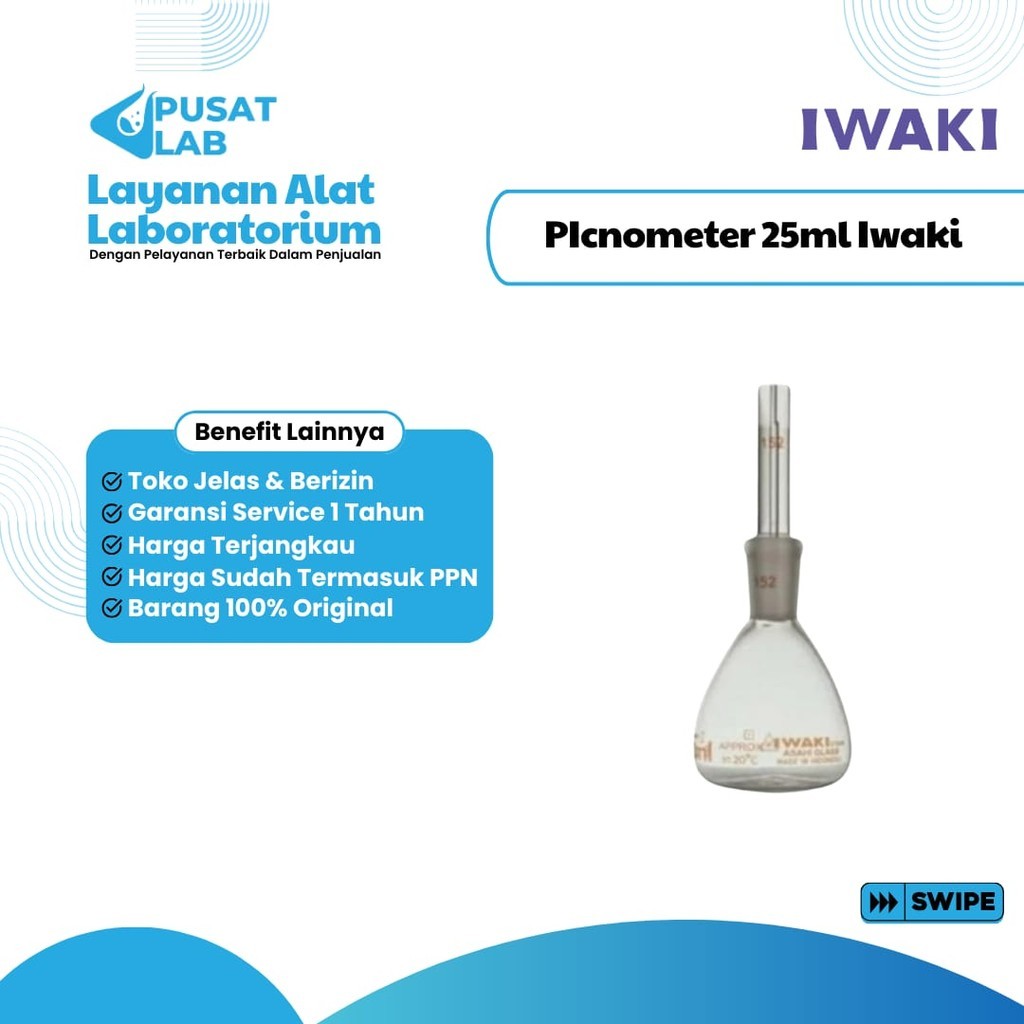 Jual Picnometer 25ml Iwaki Calibrated | Shopee Indonesia