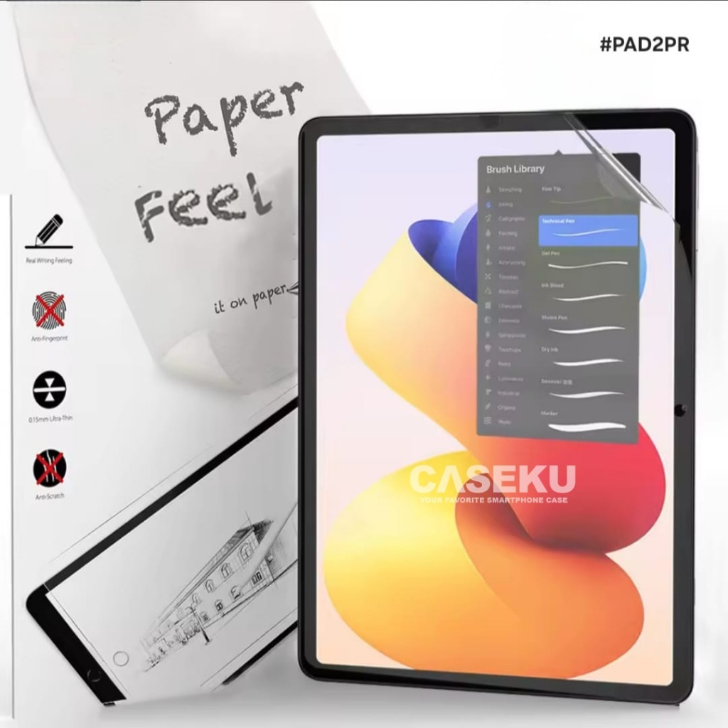 Jual PAPER LIKE Film Screen Protector Antigores for REDMI PAD 2 PRO 12. ...