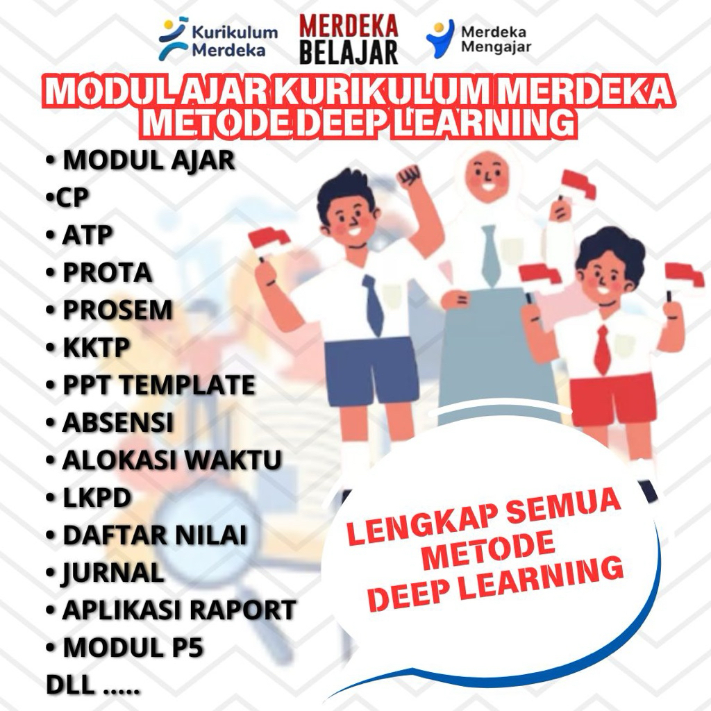 Jual MODUL AJAR DEEP LEARNING SD - MI - SMP - MTS - SMA- MA | Shopee ...