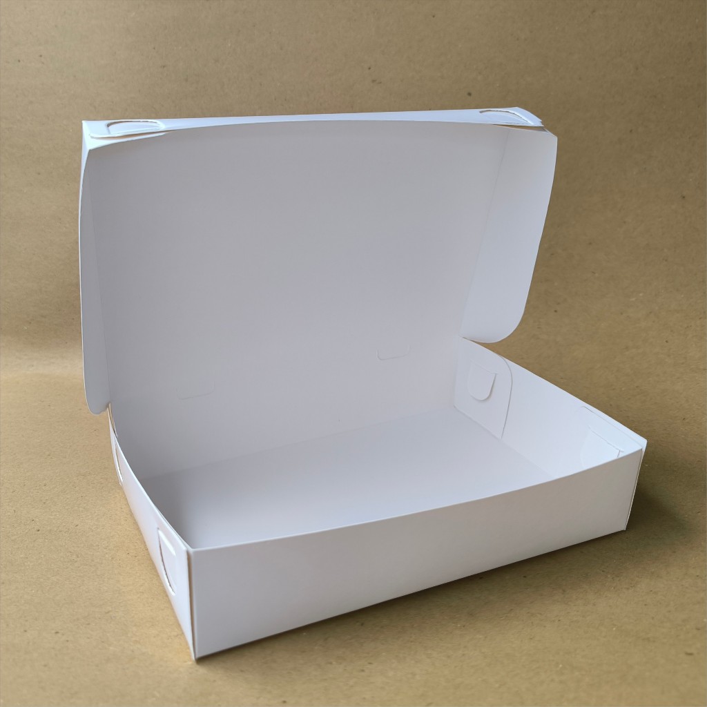 Jual Box Martabak / Roti Bakar Ivory/Putih Polos 20 x 13,5 x 4,5 ...
