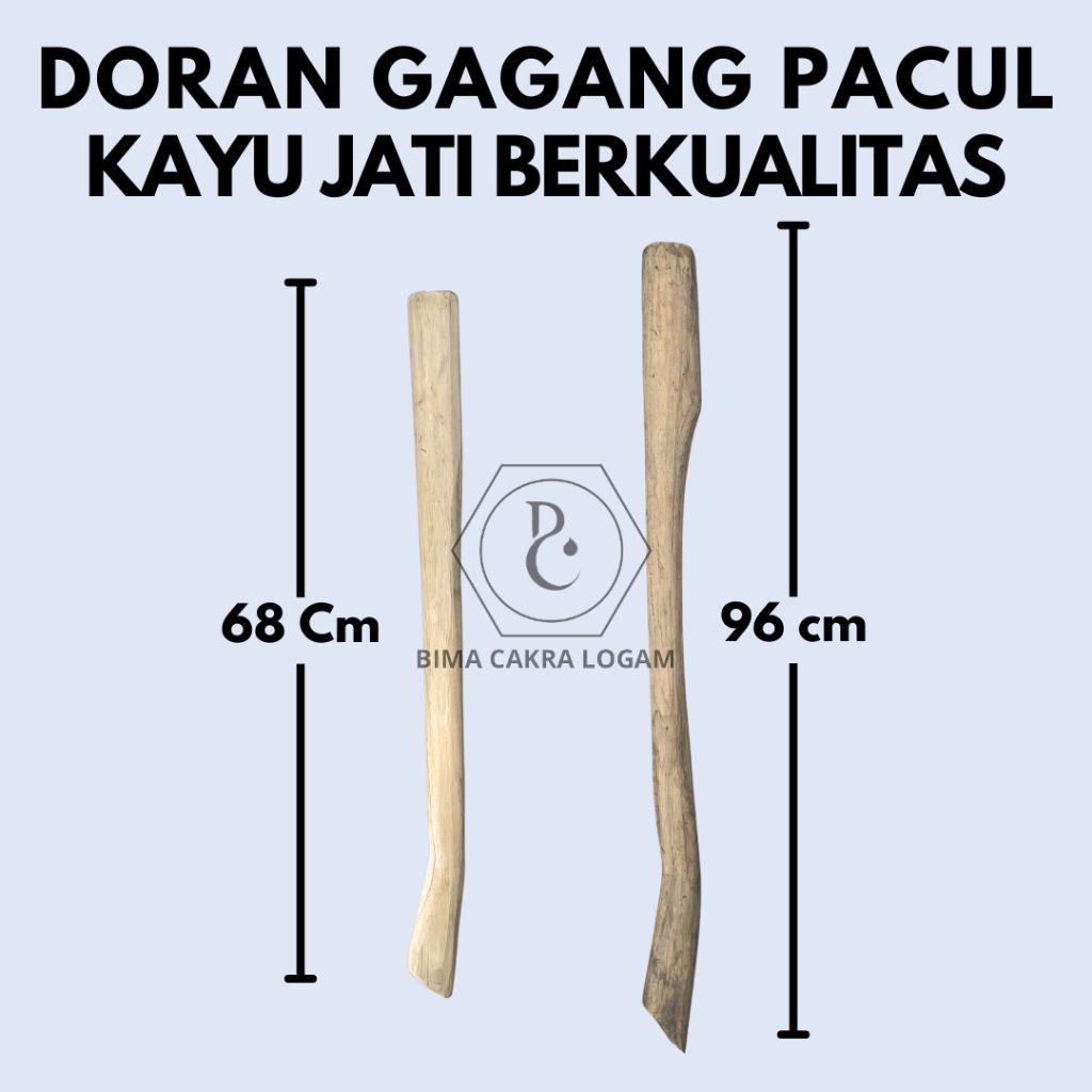 Jual Doran Gagang Pacul Kayu Jati Finishing Halus dan Tebal | Shopee ...