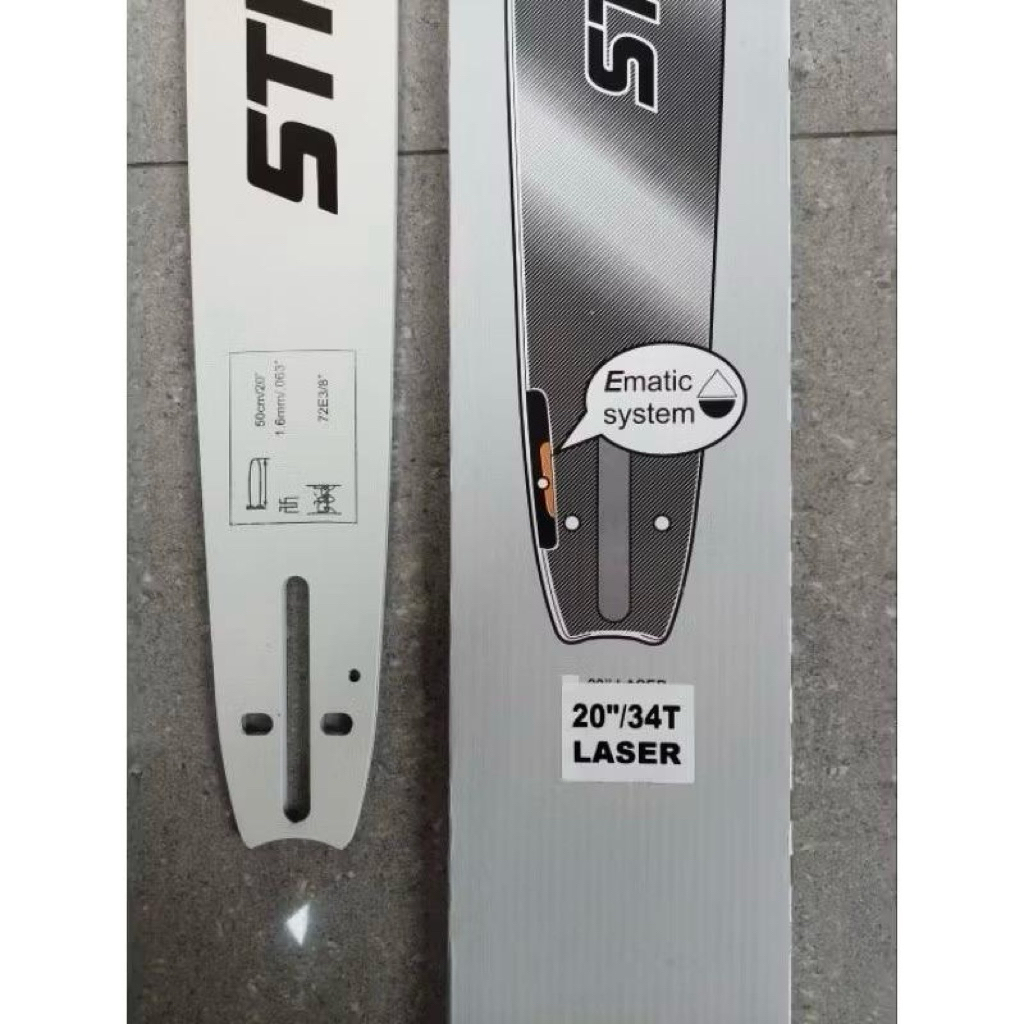 Jual Guide Bar Chainsaw Stihl 20" 34T Laser Nose/ Gigi.Bar Senso Stihl ...