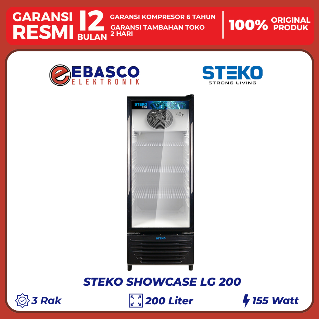 Jual EBASCO ELEKTRONIK STEKO Showcase LG-200 200 L Low Watt Bergaransi ...