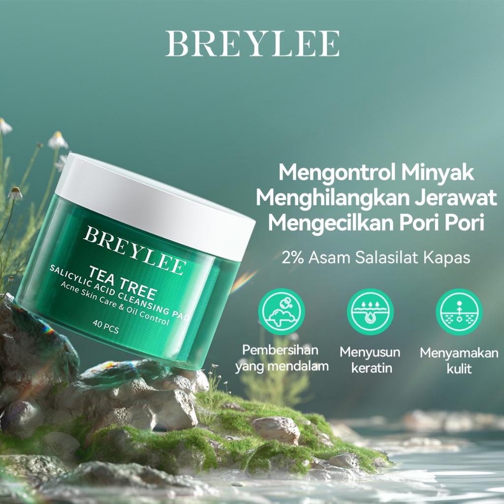 Beli 1 Gratis 1 BREYLEE 2% Salicylic Acid Intensive Peeling Toner Pad -  Exfoliasi Wajah Menghilangkan Jerawat Kontrol Minyak Mengecilkan  Pori-pori(40 ...