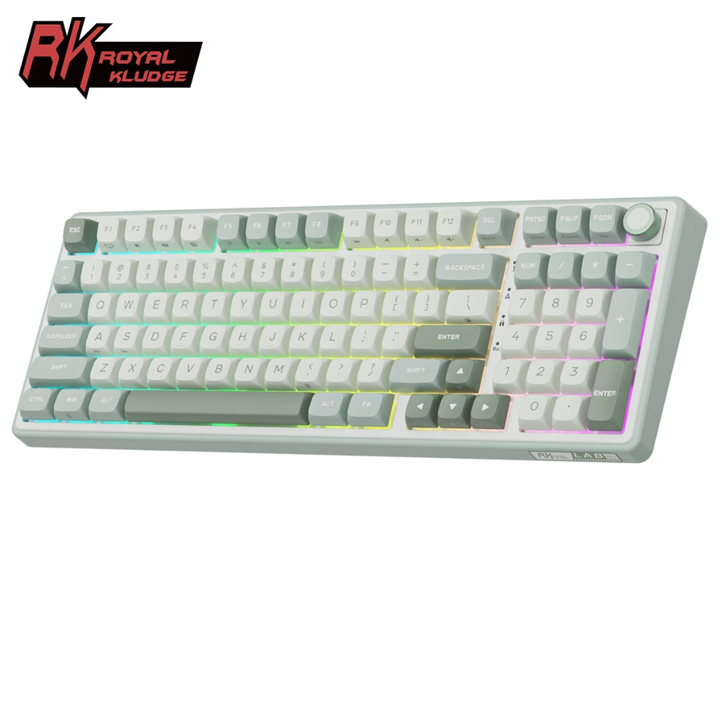Jual Royal Kludge RK R98Pro Sky Cyan 98 Key RGB Wired With Knob ...