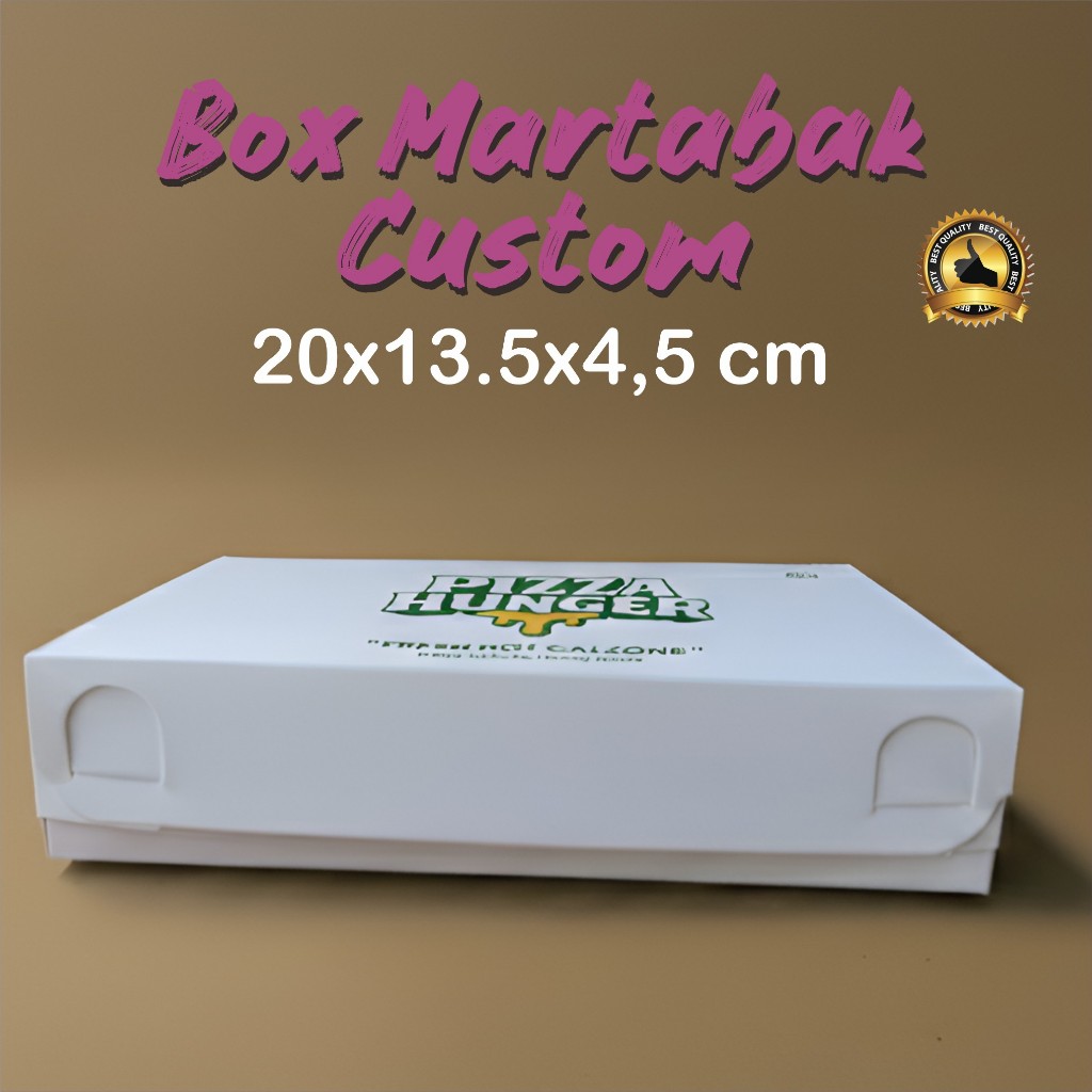 Jual Box Martabak / Roti Bakar Ivory/Putih Polos 20 x 13,5 x 4,5 ...