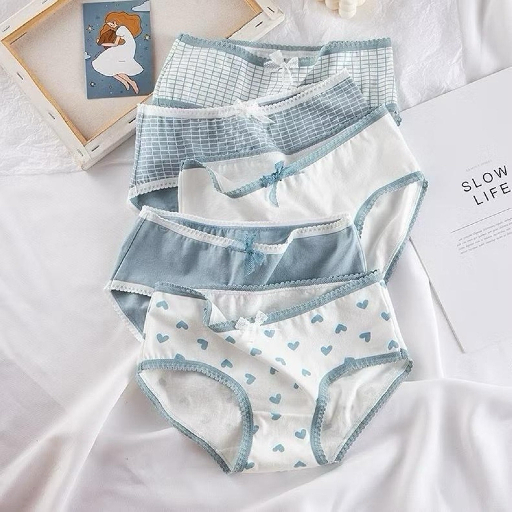 Promo Hemat 6pcs CD Celana Dalam Wanita Haode CS011 Motif Lucu Lembut