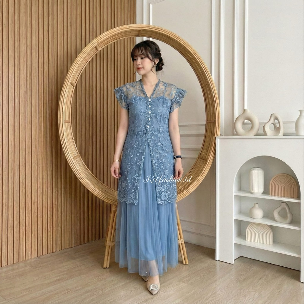 Camila Set Dress Pesta Premium - Gaun Wanita Dress Natal & Hari Raya