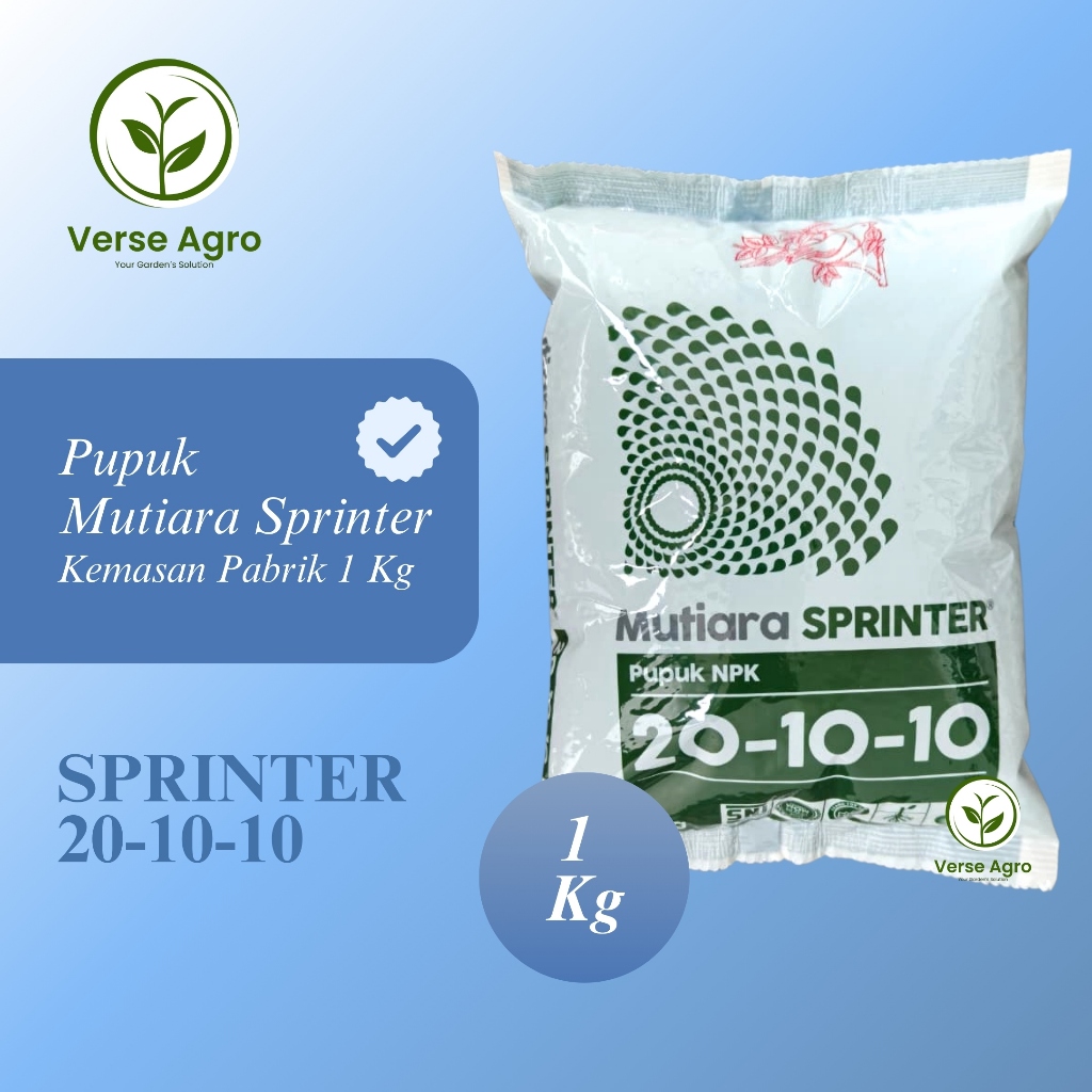 Jual Pupuk NPK Meroke Mutiara Sprinter 20-10-10 Kemasan Pabrik 1 Kg ...
