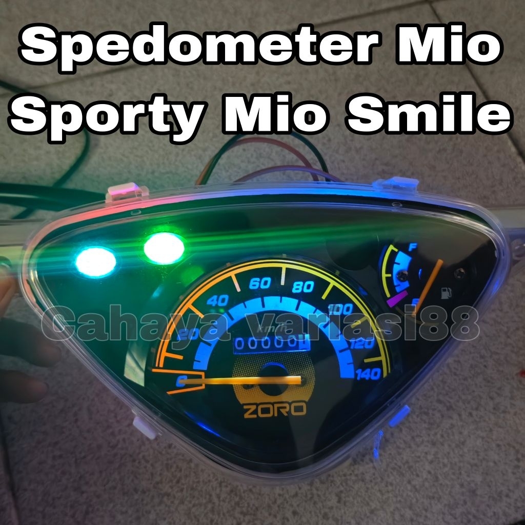 Jual Spedometer Standar Mio Smile Spedometer Jarum Led Nyala Biru Untuk ...