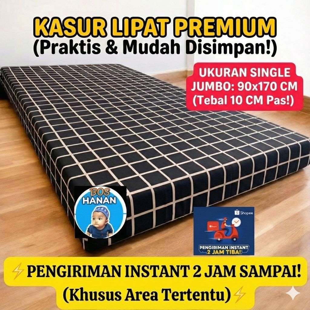 Jual Kasur 90 x 170 x 10 cm ,kasur + kainya spreinya ( khusus instan ...