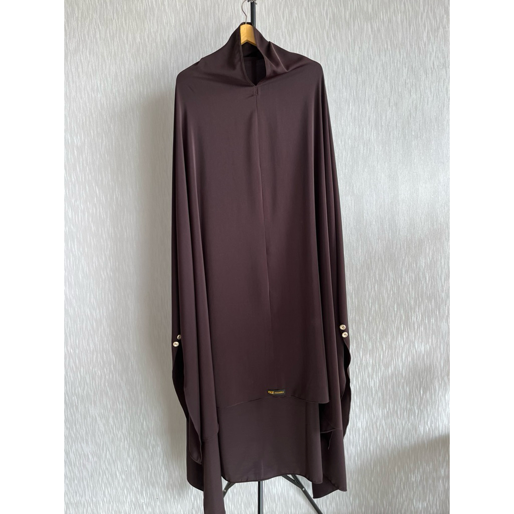 Khimar Syari Lengan Kancing Rumaysha By Azzahra Syar'I