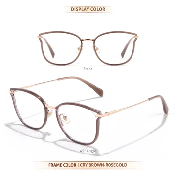 La Chapella Kacamata Wanita Model Cat Eye Lensa Anti Blueray Minus Photocromic Material TR 90