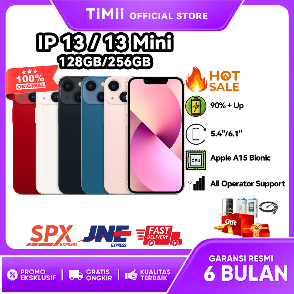 Jual IP 13 / IP 13 Mini Bekas Second Normal 128GB 256GB 512GB Fulset ...