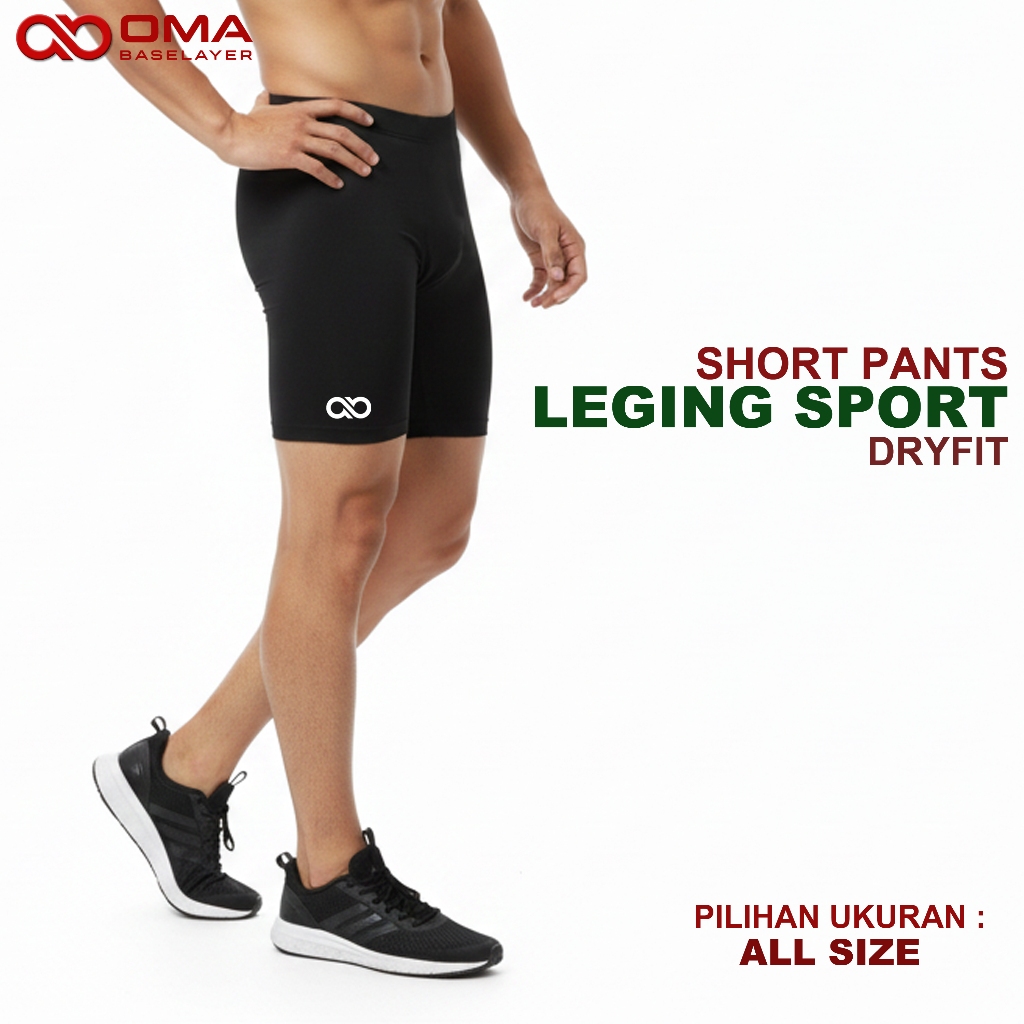 Jual Celana Leging Legging Manset Renang Pendek Pria Olahraga Lari ...