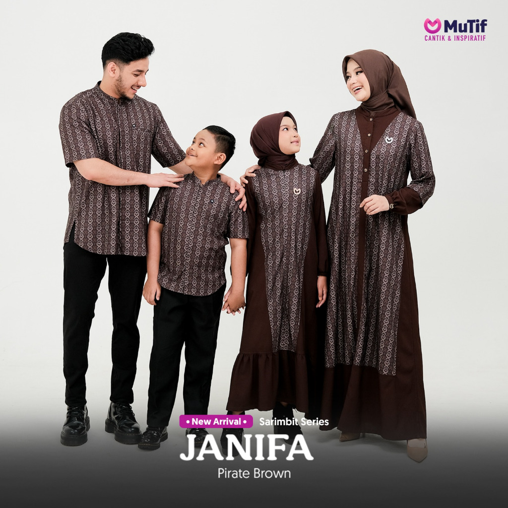 Jual MuTif 100% ORI | Janifa Pirate Brown | Faaz Pirate Brown | Family ...