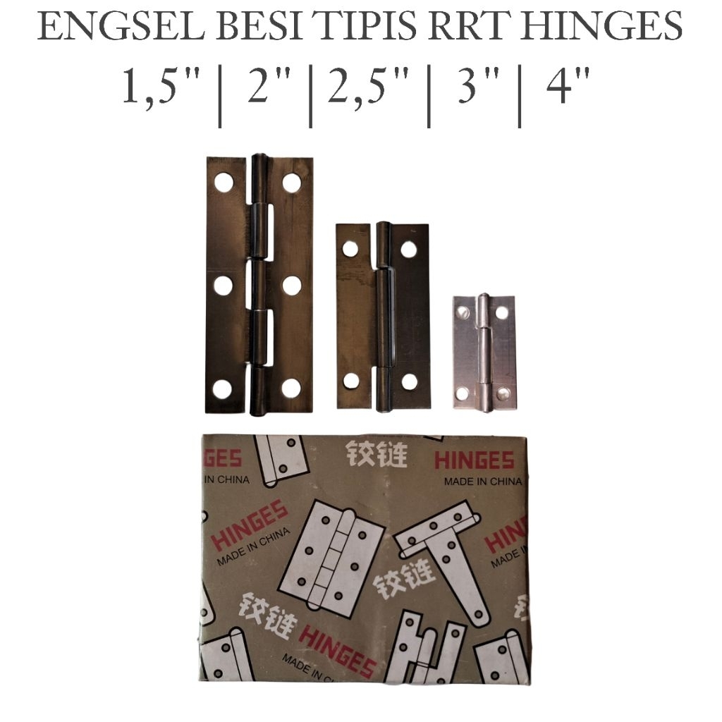 Jual (1pcs) Engsel Besi Tipis 1,5