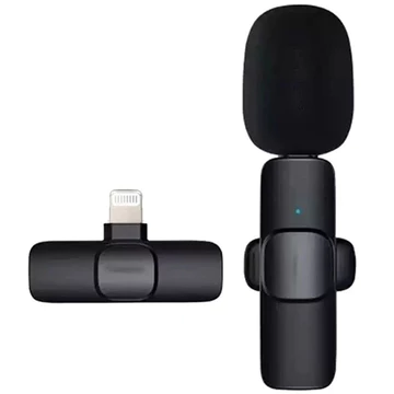 Mic Clip On Microphone Wireless Portabel Type C Lightning Android Iphone Konektor Wireless