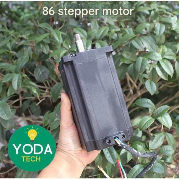 Jual Motor Stepper NEMA 34 86HS High Torque / Dinamo CNC Router 2 Fasa ...