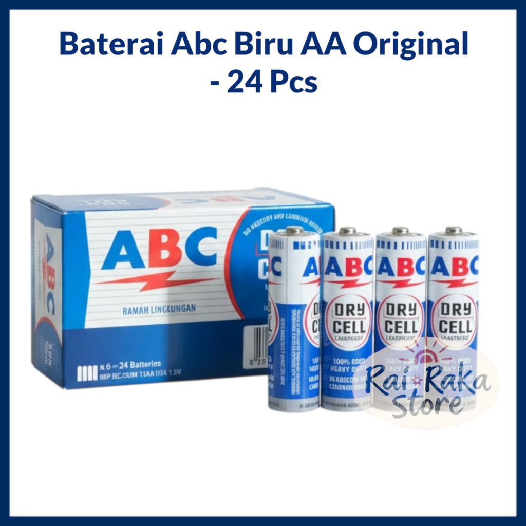 Jual Baterai ABC Biru AA isi 24 Pcs / 1BOX Baterai ABC Original ...
