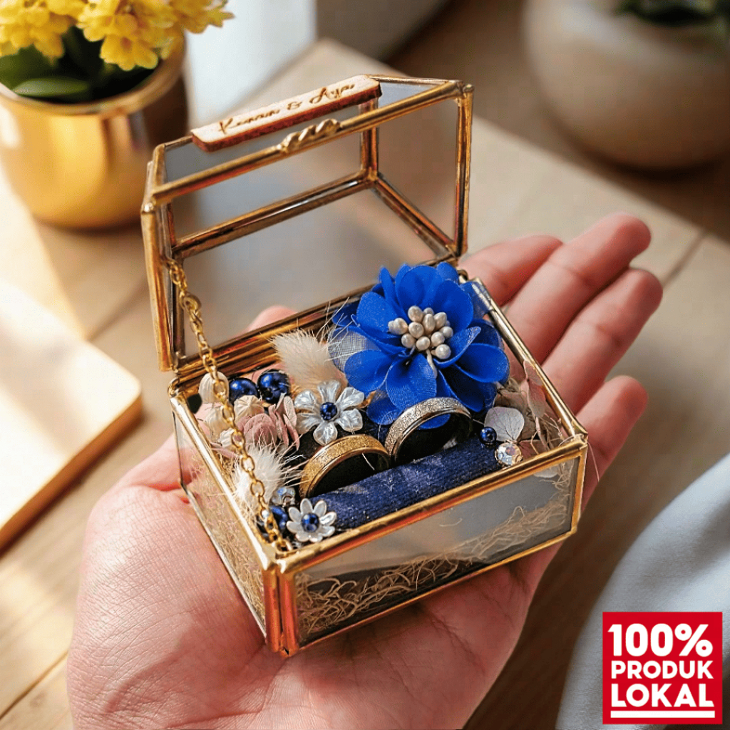 Jual Ring Box Mahar Pernikahan Aesthetic Perpans Dome FA | Shopee Indonesia