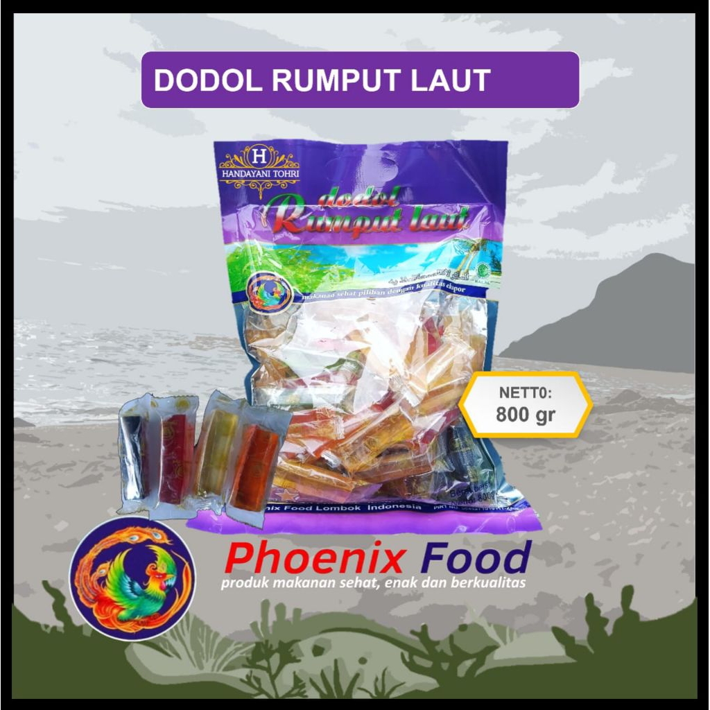 Jual DODOL RUMPUT LAUT KHAS LOMBOK 800 GRAM | Shopee Indonesia