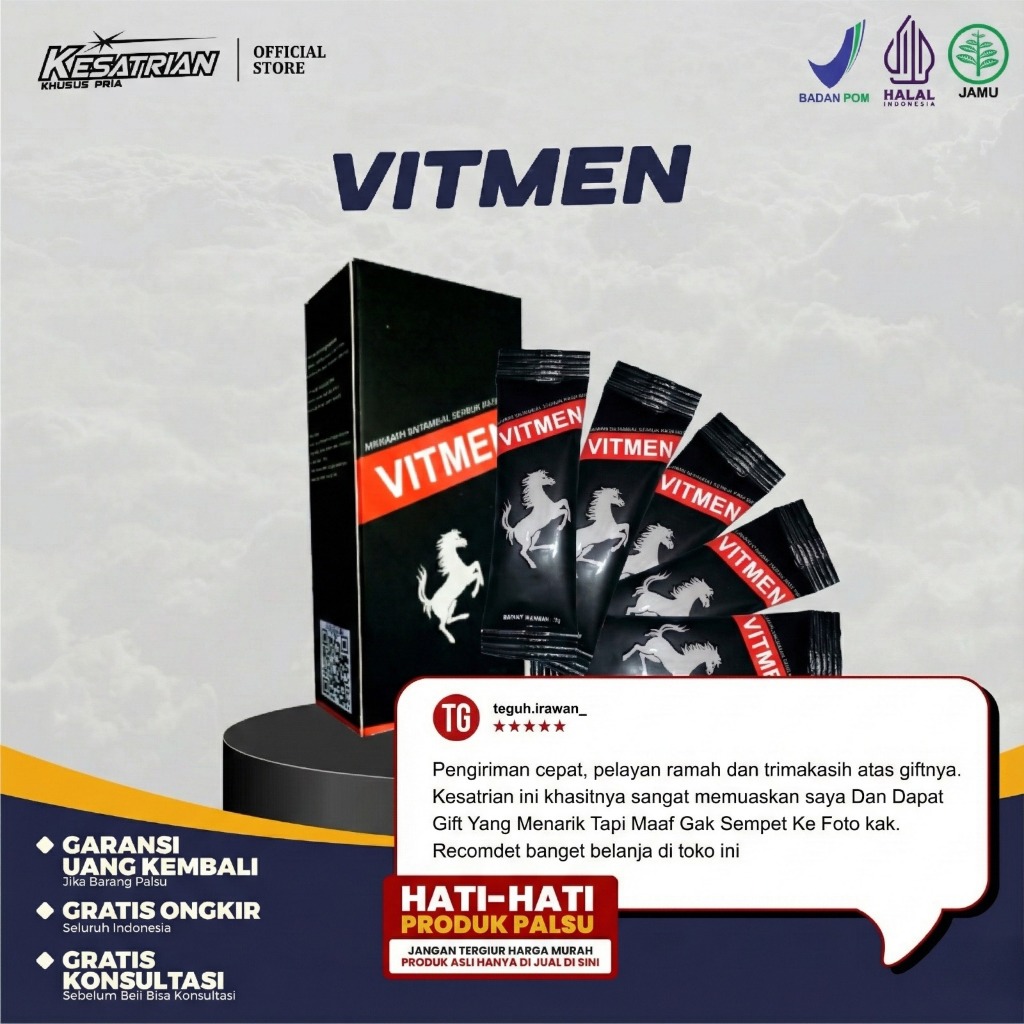 Jual VITMEN Isi 5 PCS Spesial Meningkatkan Masa Otot Energy Dan ...
