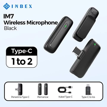 INBEX IM4 Mic Wireless Live Vlog Microphone With LED Display Charging Case Clip On Lavalier