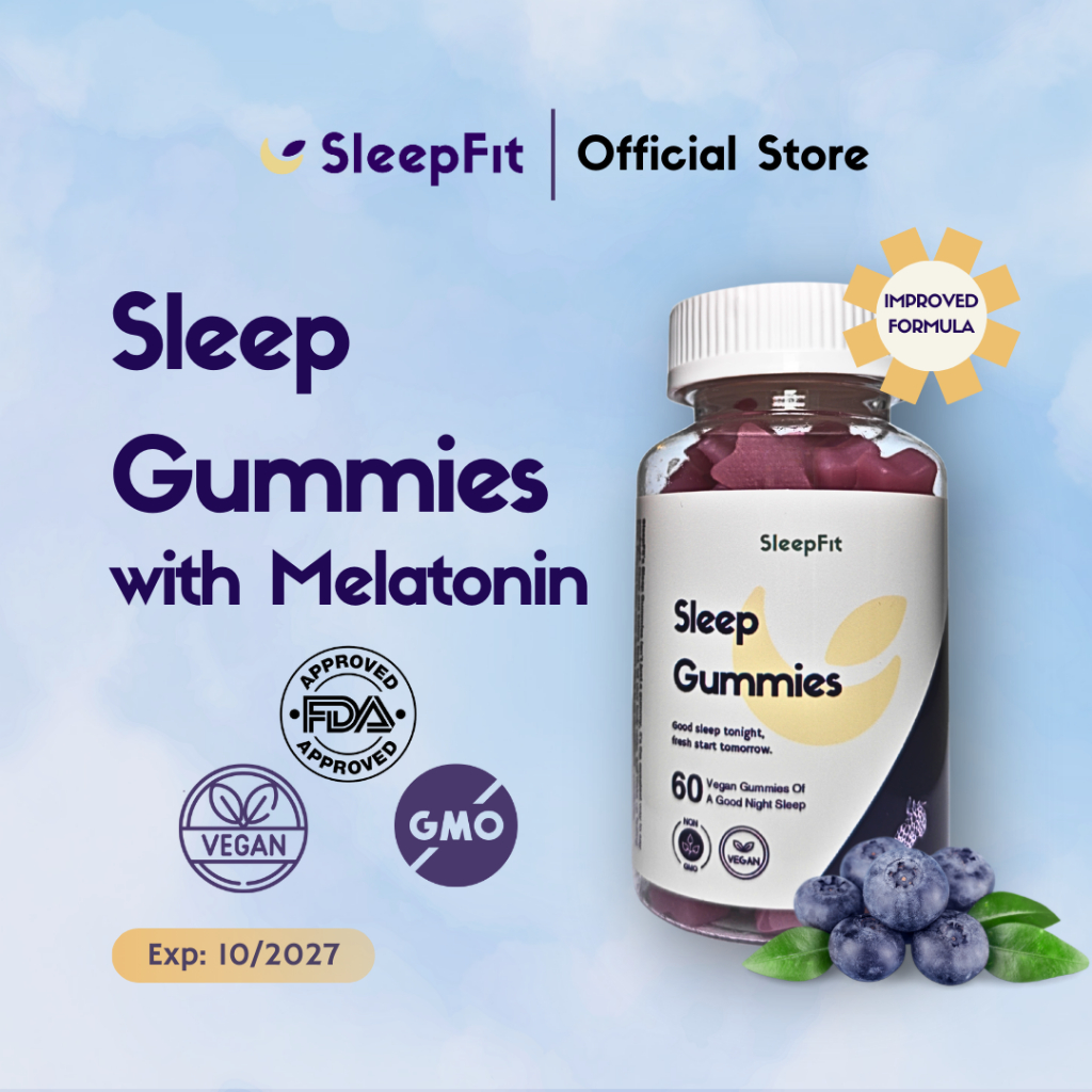 Jual SleepFit Sleep Gummies Melatonin 5 Mg - Botol 60 Gummies | Shopee ...