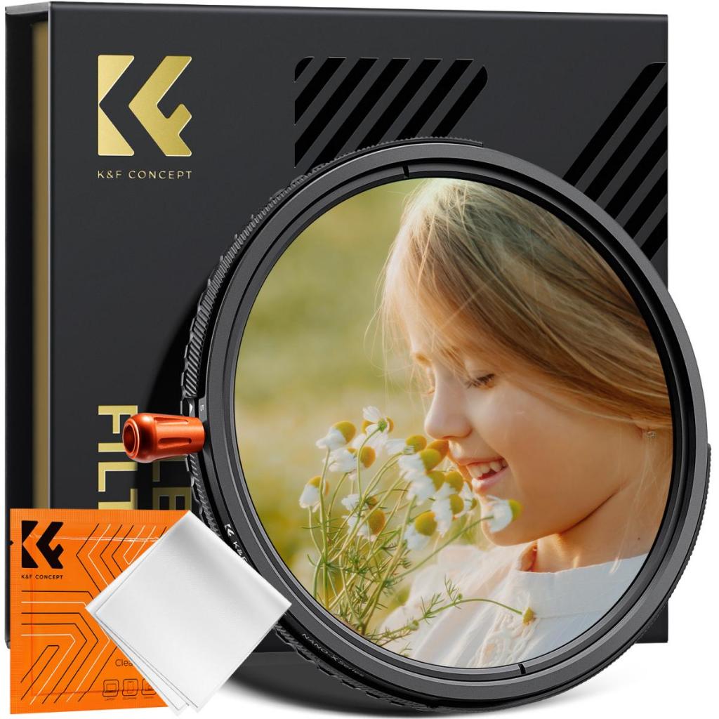 Jual Filter Lensa Hybrid 3in1 K&F Concept Variable ND2-32 + CPL + Black ...