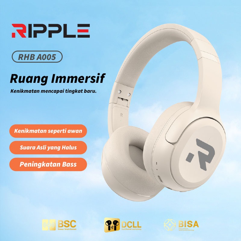 Jual Ripple Headset Bluetooth Super Bass Gaming Wireless TWS Android ...
