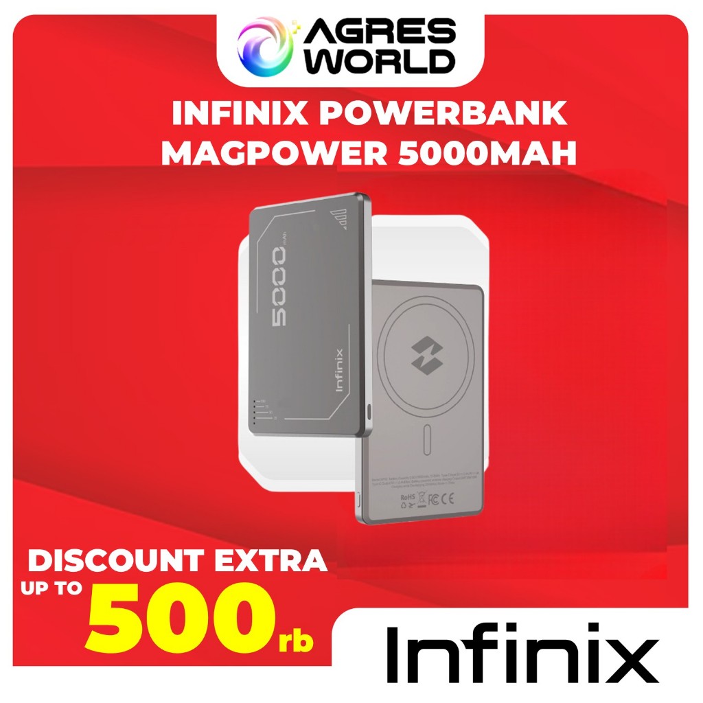 Jual Infinix Mag Power XP06 - 5000mAh - 20W Wireless Max Power -Type C ...