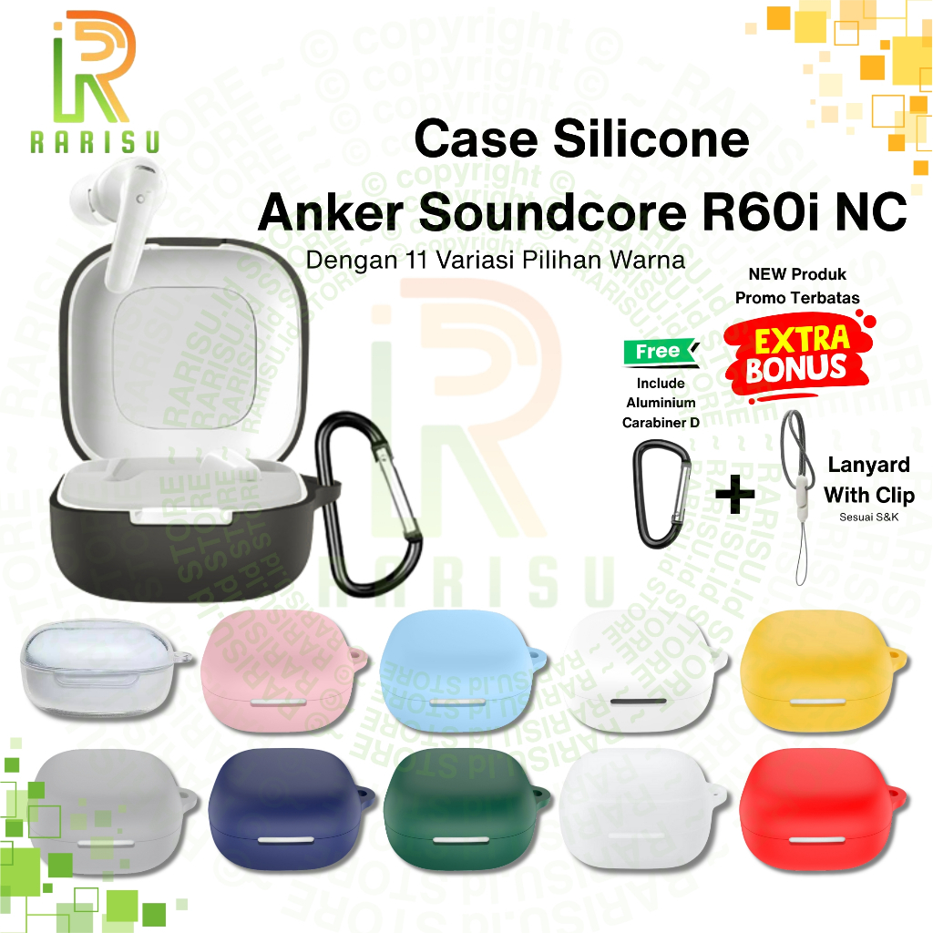 Jual Case Casing Cover Silicone Anker Soundcore R60i NC/R60INC D1202 ...