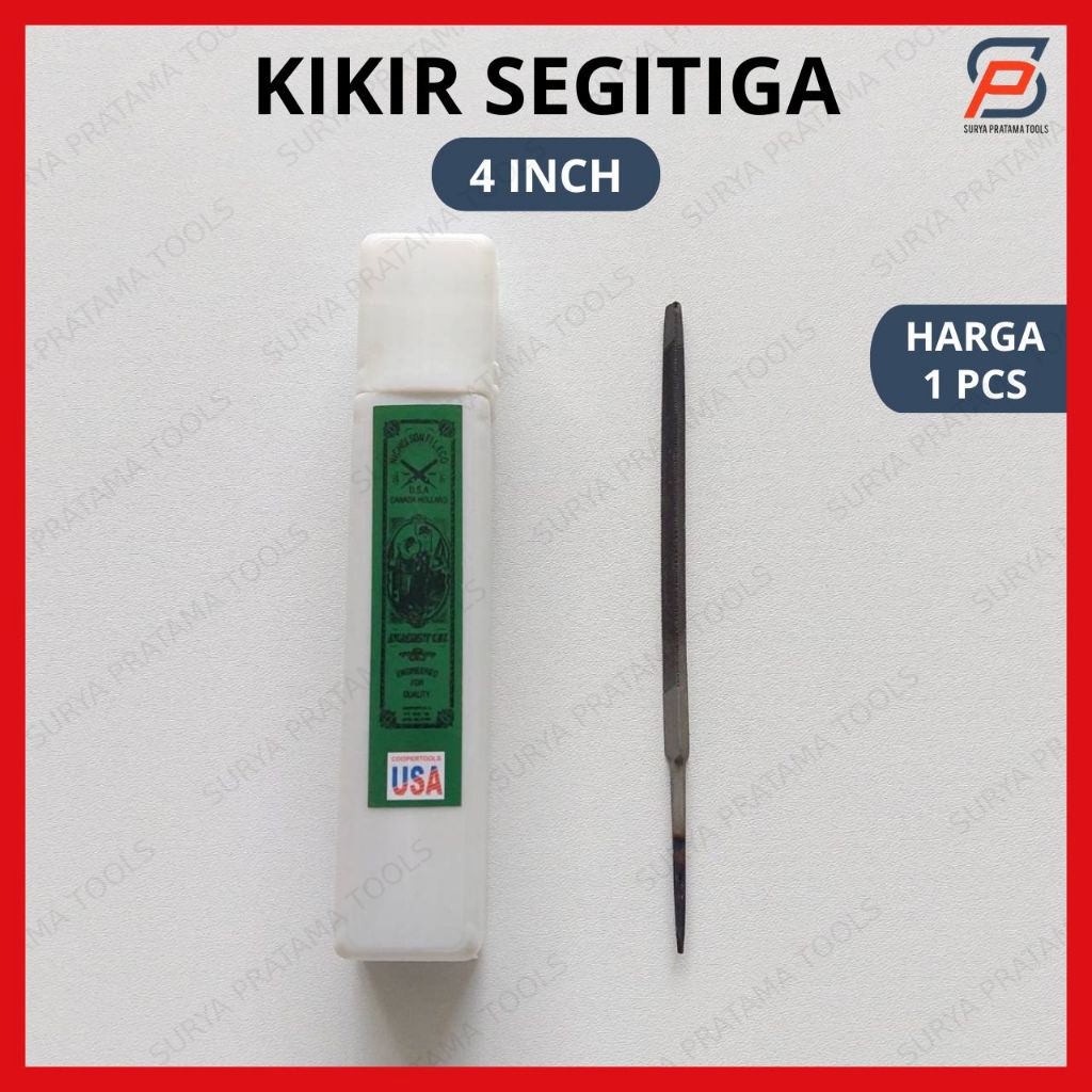 Jual Kikir Segitiga Slim 4 Inch Kikir Gergaji - Taper Slim Files 4 ...