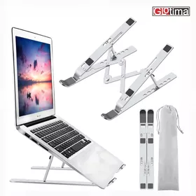 Foldable Laptop Stand Dudukan Adjustable Stand Notebook Tablet Lipat Aluminium 12 14 15 16 17