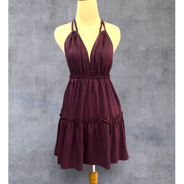 Mini Dress Tanktop Wanita Rayon Viscose Adem Nyaman Dress Santai Tidur