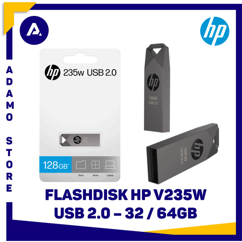 Jual Flashdisk Flash Disk HP v235w 32GB 64GB USB 2.0 Original Flash ...