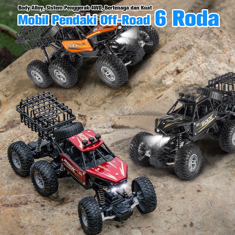 Jual Mobil Remote Control 6 Roda Off-road 4WD RC Mobil Pendakian Dengan ...