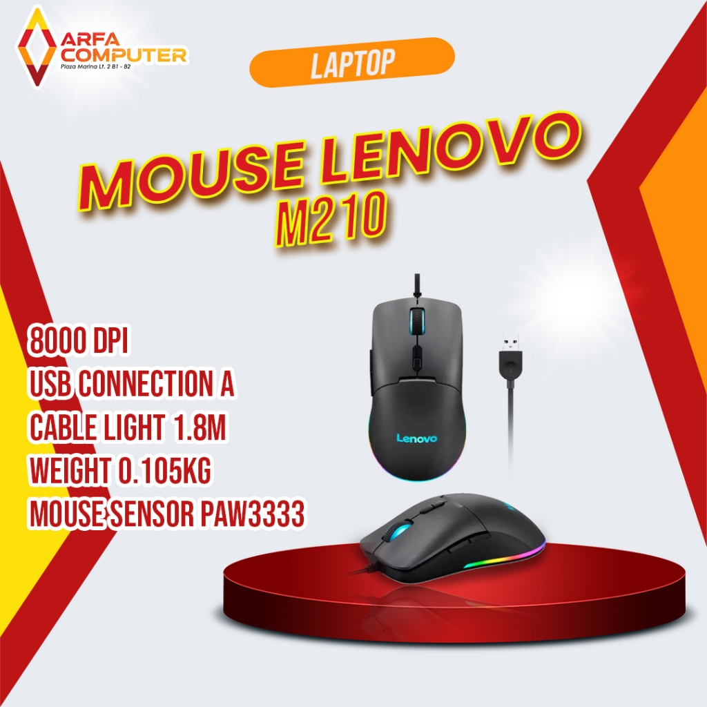 Jual Mouse lenovo Gaming M210 RGB Original | Shopee Indonesia