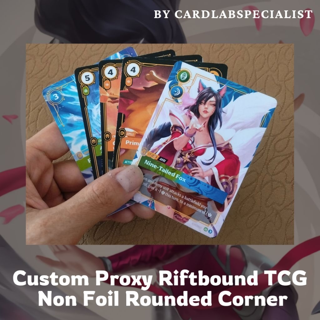 Jual Cardlab Custom Proxy Riftbound TCG 1 Sisi Rounded | Shopee Indonesia